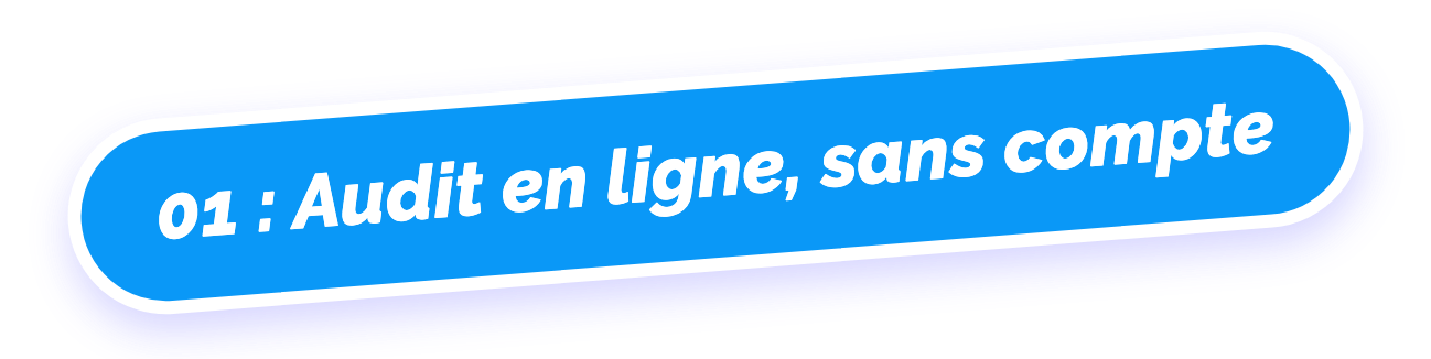 01 : Audit en ligne, sans compte